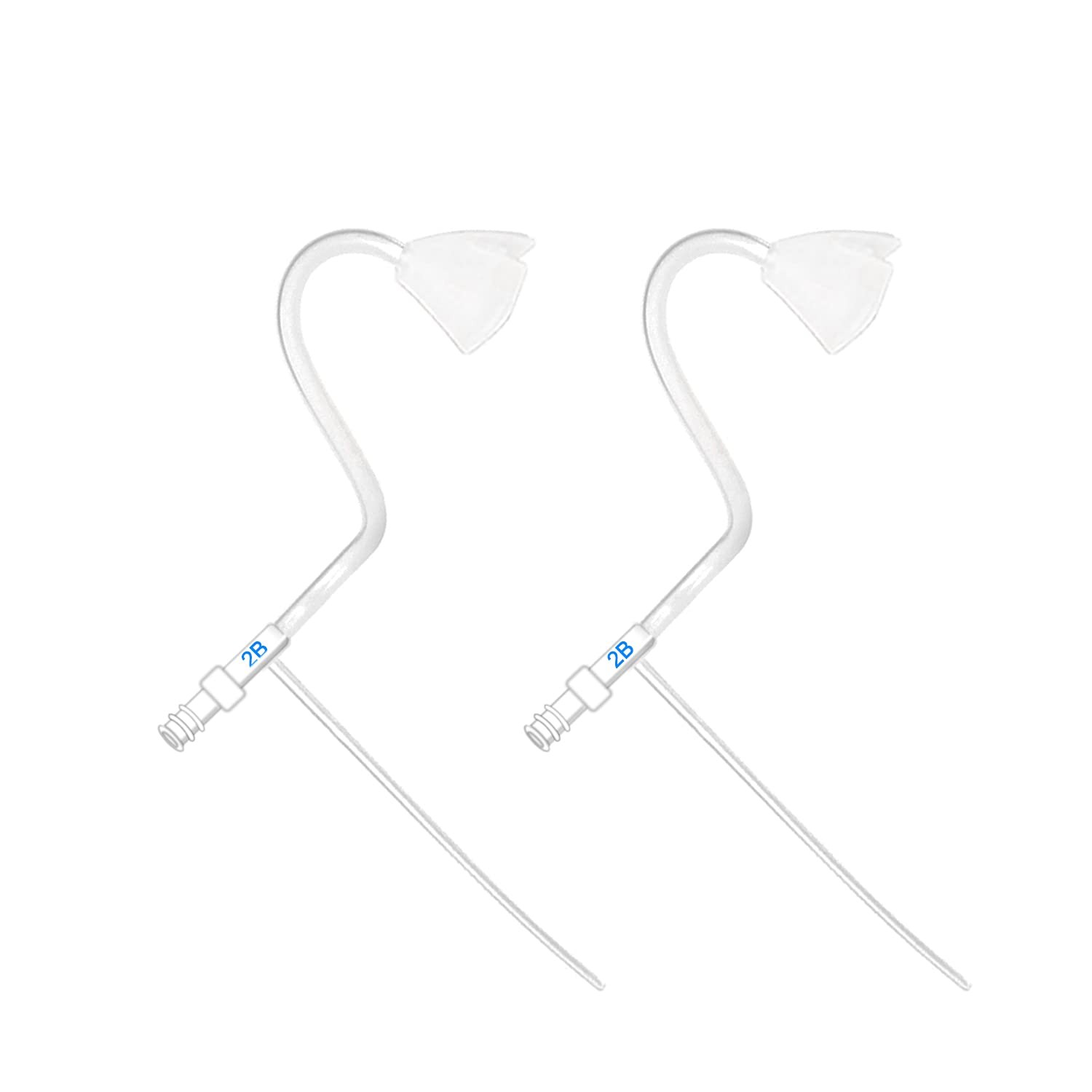 Banglijian BTE Hearing Amplifier Accessories, 2 Pieces Sound Tubes 2B Size for Ziv-201A/Ziv-201/Ziv-206/201V (Left Ear)