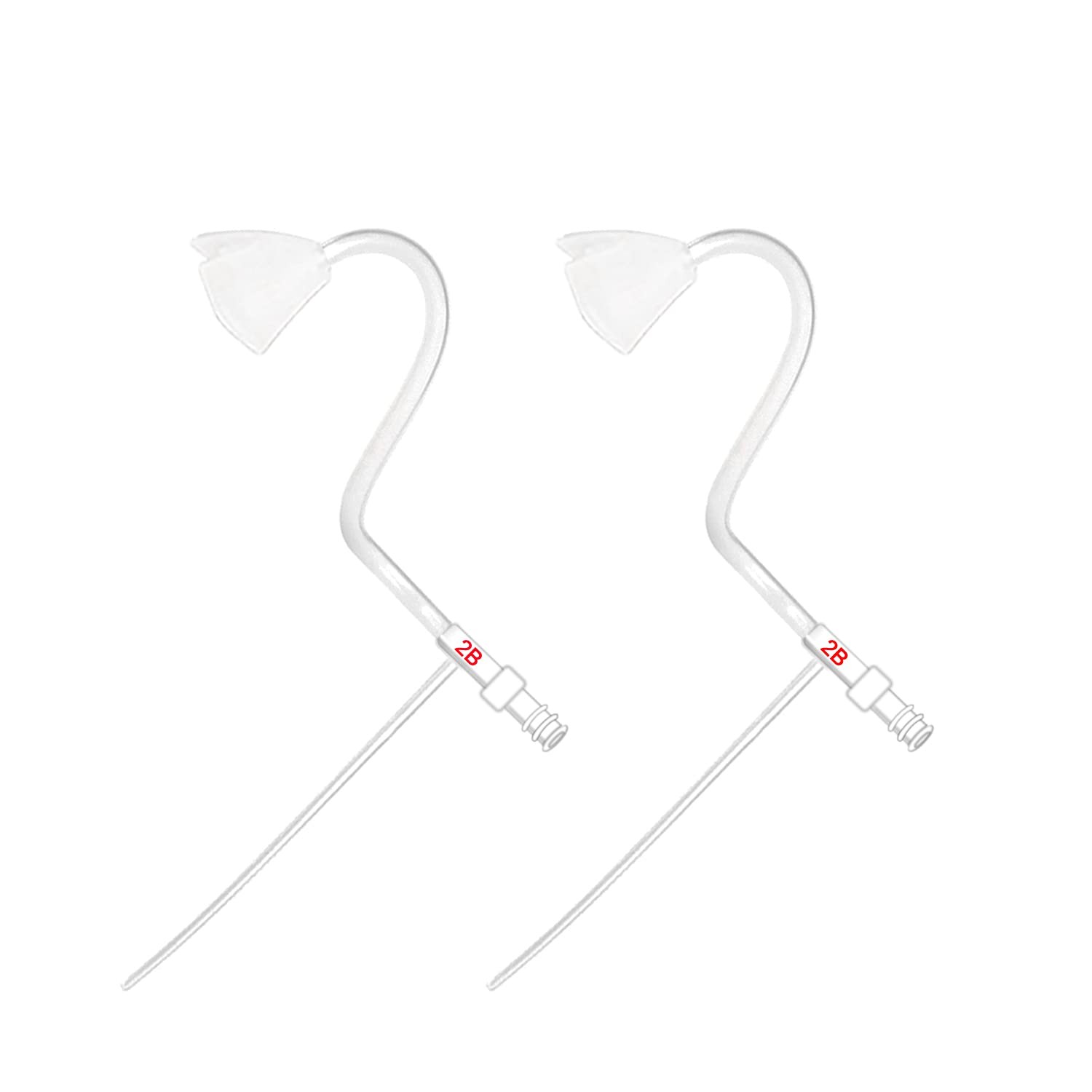 Banglijian BTE Hearing Amplifier Accessories, 2 Pieces Sound Tubes 2B Size for Ziv-201A/Ziv-201/Ziv-206/201V (Right Ear)