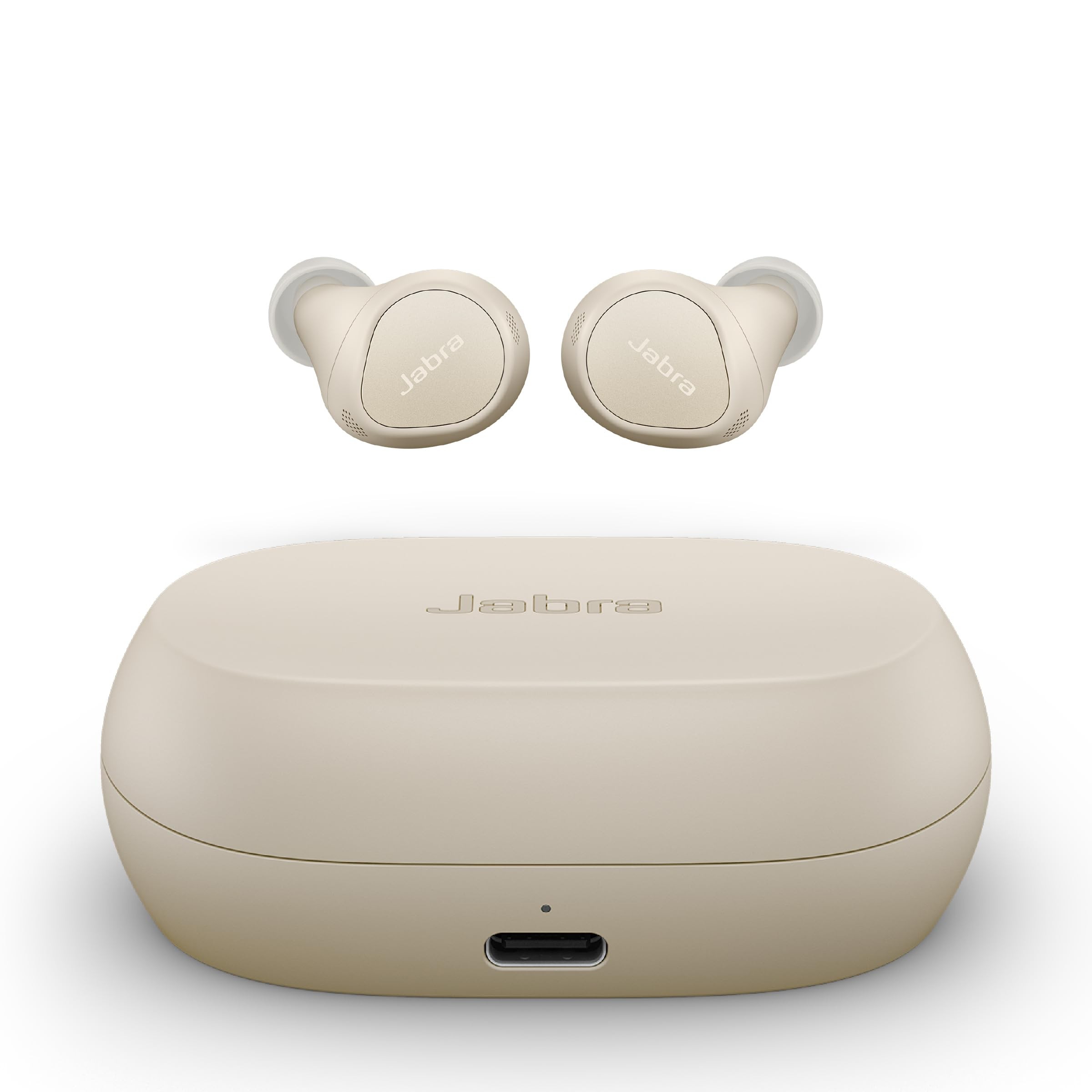 Jabra Elite 7 Pro in Ear Bluetooth Earbuds - Adjustable Active Noise Cancellation True Wireless Buds in a Compact Design MultiSensor Voice Technology for Clear Calls - Gold Beige