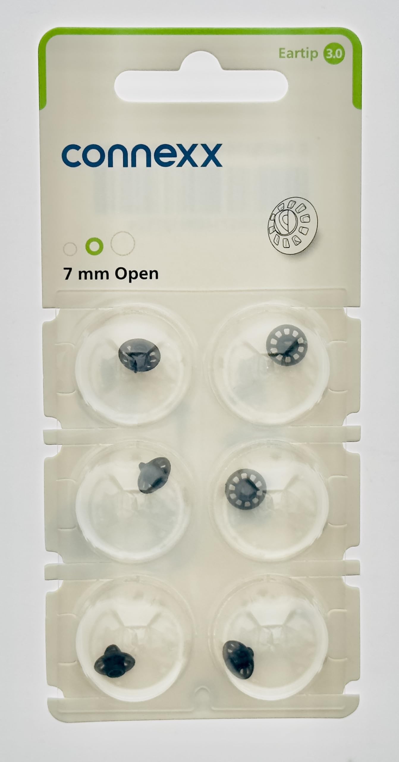 New - Connexx Eartip 3.0 - Open by Signia (Formerly Known as Siemens) (7mm)