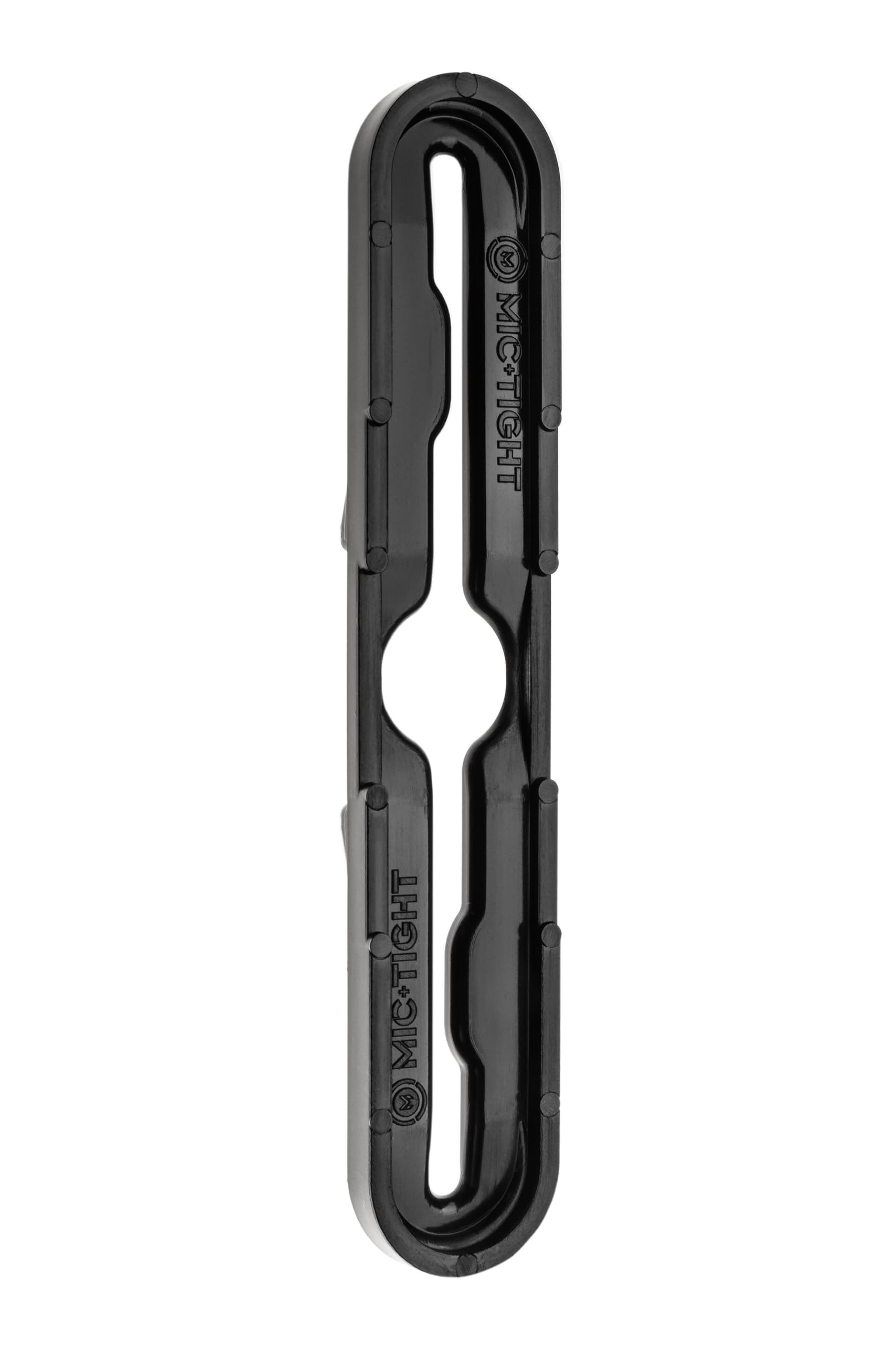The Police Mic Clip Tactical Portable Radio Mic Clip for Uniforms or Bullet-Proof Vest Carriers | Black